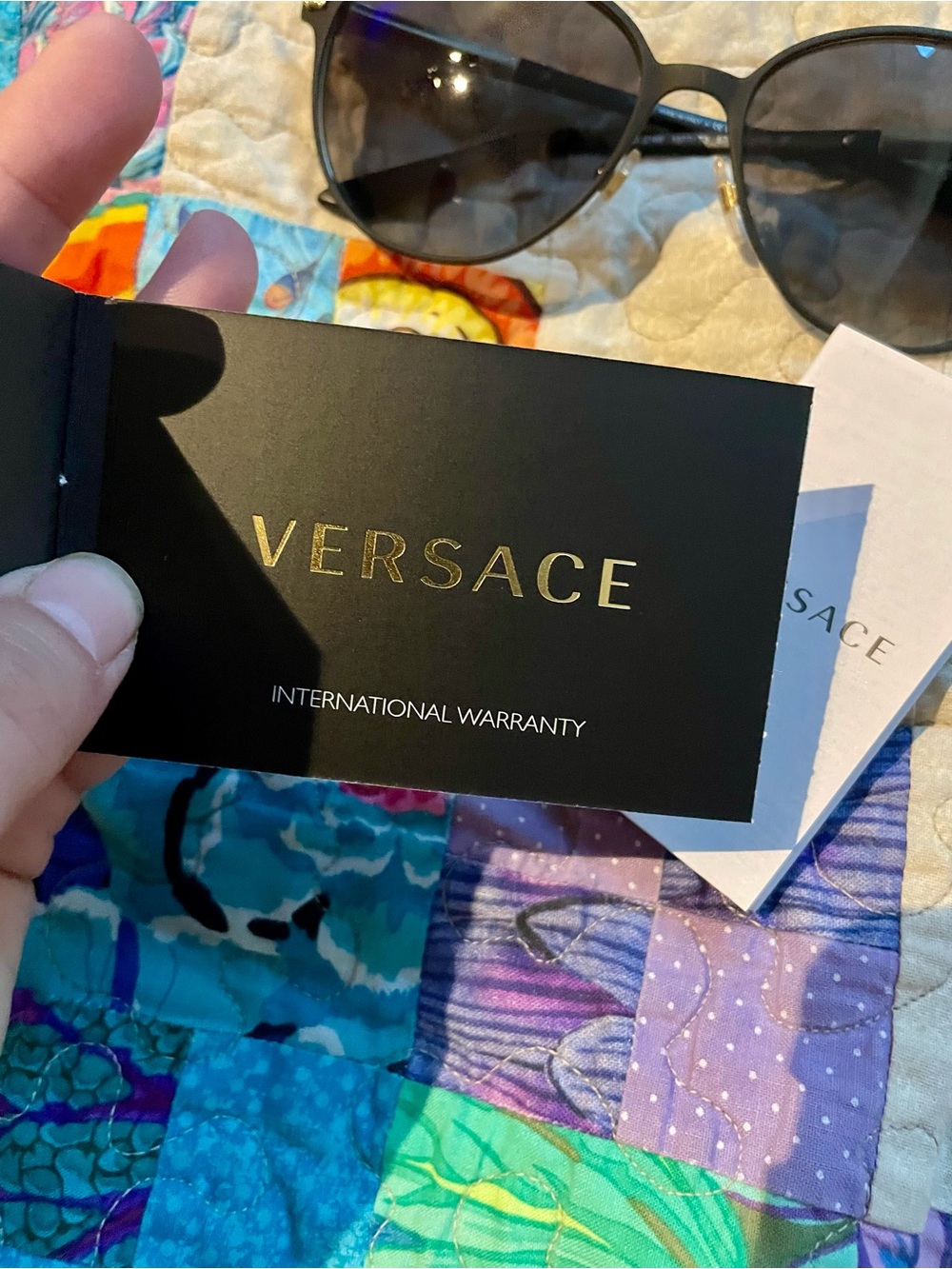 Versace Black Cat-Eye Sunglasses with Dark Gradient Lenses - Picture 5 of 8